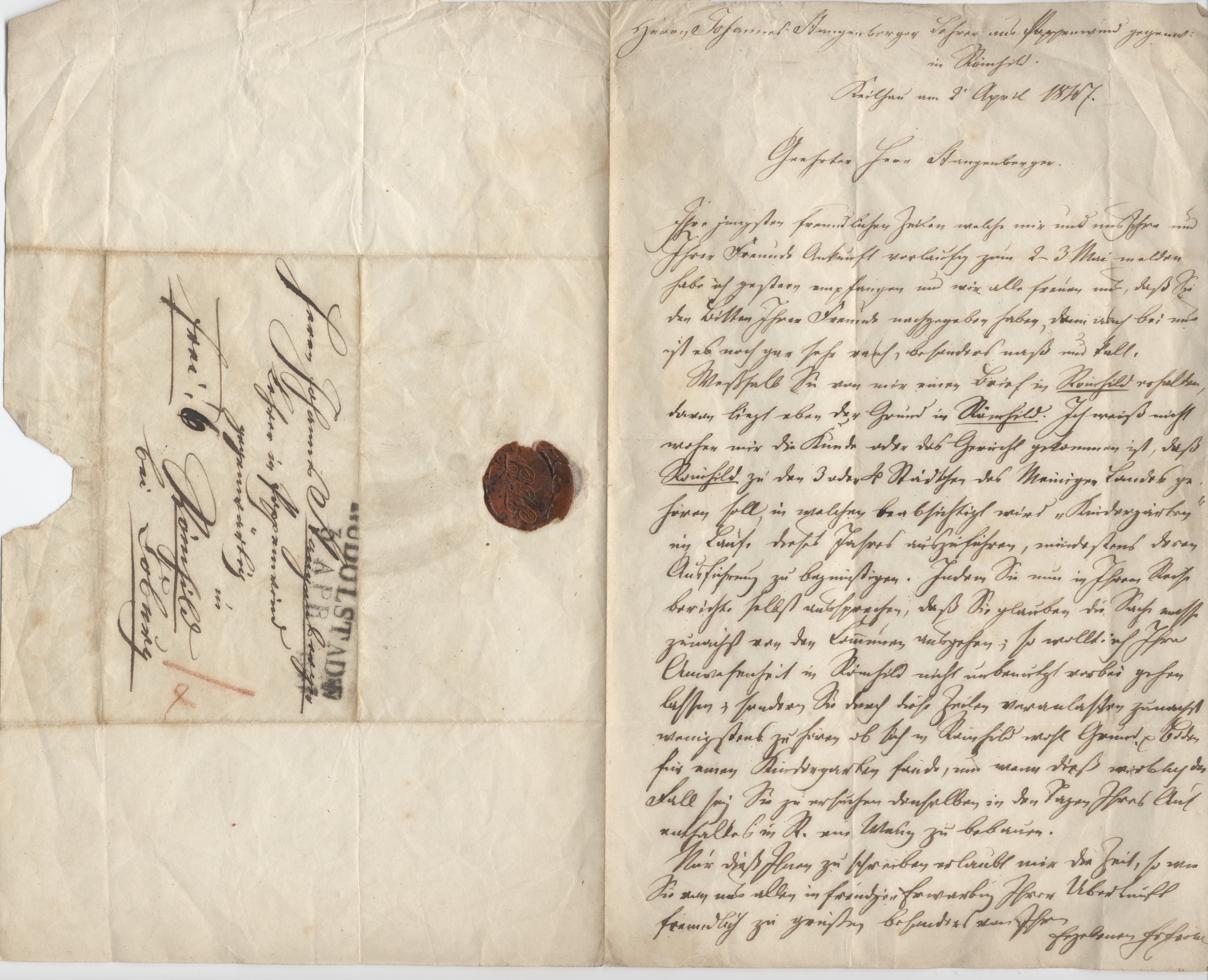 brief froebel 1847 04 02